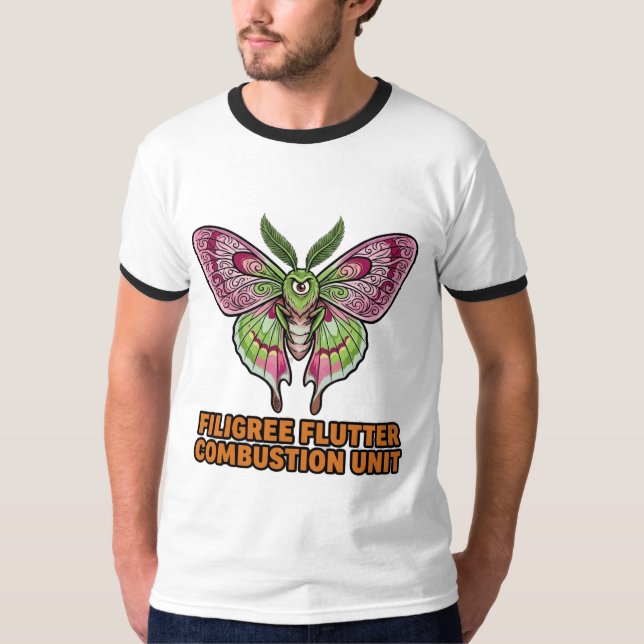 Filigree Fladder Förbränningsenhet T Shirt (Framsida)