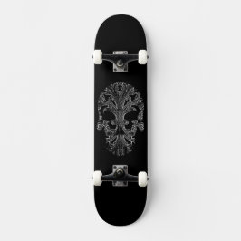 Filigree Goth Day of the dead Skull Mini Skateboard Bräda 18,5 Cm