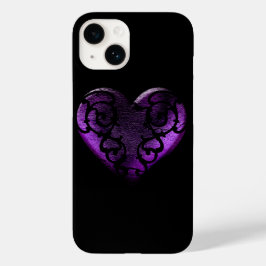 Filigree Goth Lila Heart