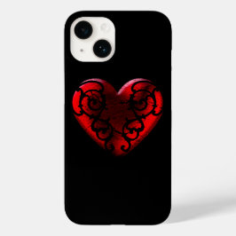 Filigree Goth Red Heart