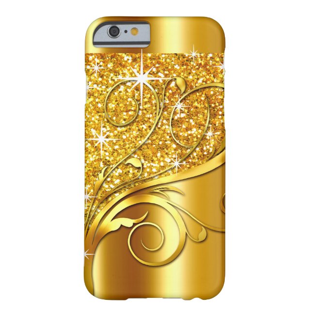 Filigree guld- metalliskt för Vinesglittermetall | Case-Mate iPhone Skal (Baksidan)
