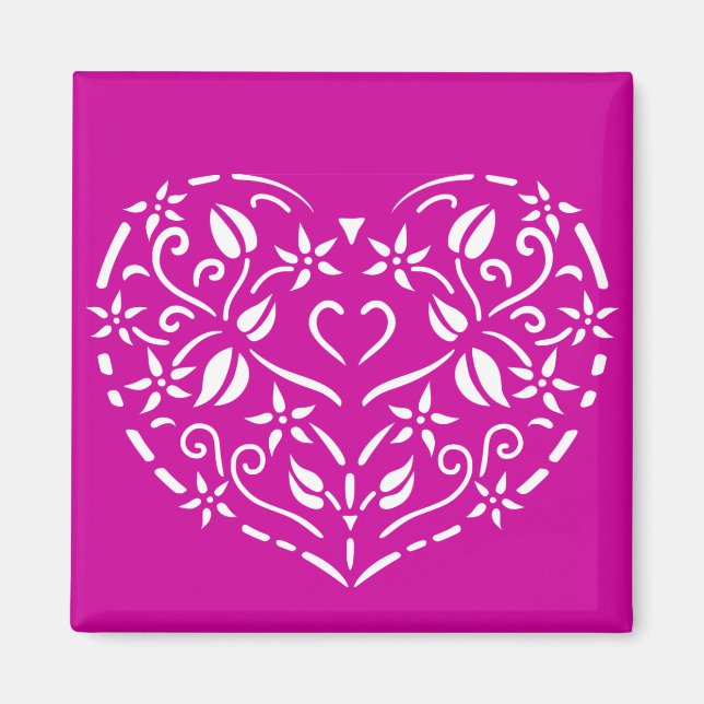 Filigree Heart Magnet (Framsidan)