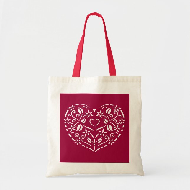 Filigree Heart Tygkasse (Framsidan)