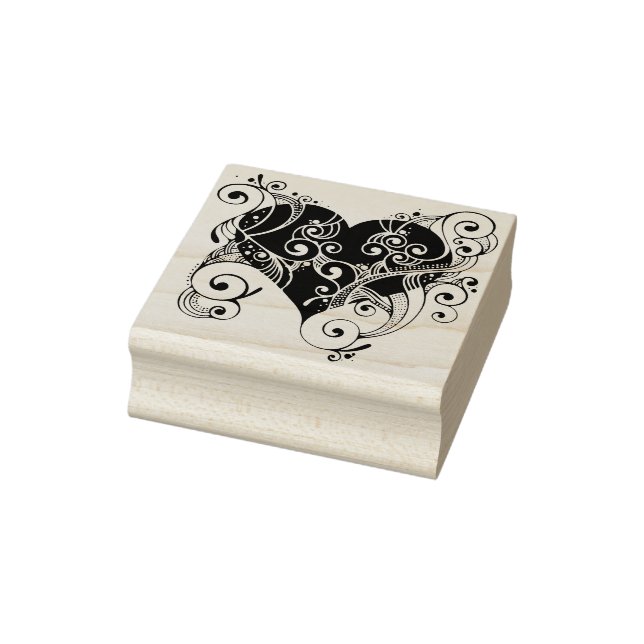 Filigree Hyrsilhuette art frimärke Stämpel (Stämpel)