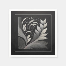 Filigree Leaf Frame Pappersservett