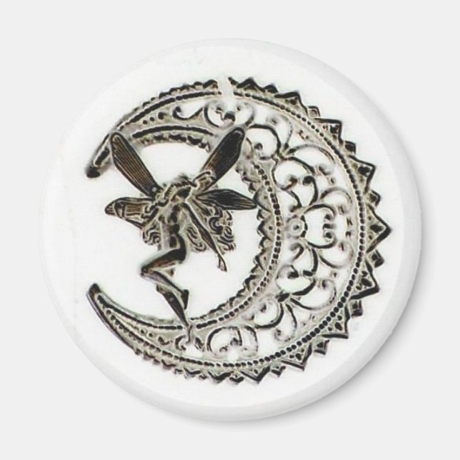 Filigree Måne Fairy Magnet (Framsidan)