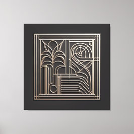 Filigree Nature Lines Canvastryck