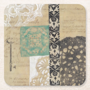 Filigree & Nyckel II Underlägg Papper Kvadrat