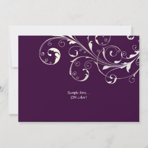 Filigree PixDezines virvlar runt/diy färger, Inbjudningar