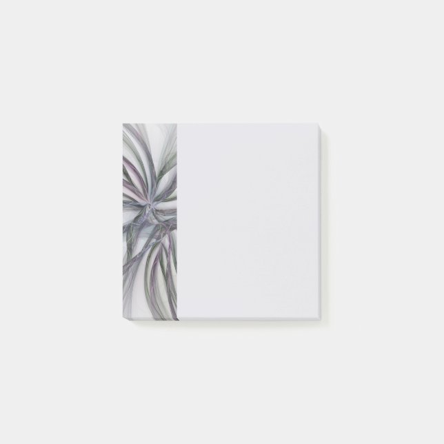 Filigree rörelser Modern Abstrakt Svängande Frakta Post-it Block (Framsida)