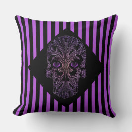 Filigree Skull i Lilans skuggor Kudde