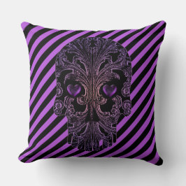 Filigree Skull i Lilans skuggor Kudde
