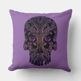 Filigree Skull i Lilans skuggor Kudde