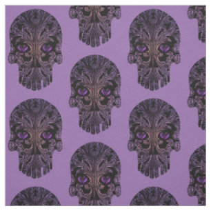 Filigree Skull i Lilans skuggor Tyg