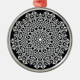 Filigree snöreprydnad för europé julgransprydnad metall