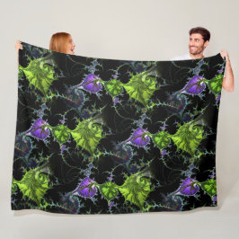 Filigree Spiral Fractal - Sömlös Mönster 1 Fleecefilt