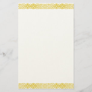 Filigree Stationery guld Art nouveau Brevpapper