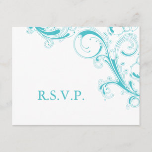 Filigree Swirl Blue Curacao OSA Kort