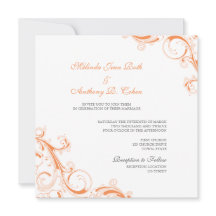 Filigree Swirl-Orange