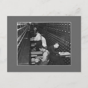 Filing manar, 1930-talet vykort