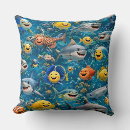 Filing sea creatures decorative kudde