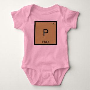 Filip Namn Kemi Element Periodiska Systemet Tee Shirt