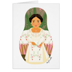 Filipina Matryoshka Card OBS Kort