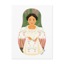 Filipina Matryoshka Postcard
