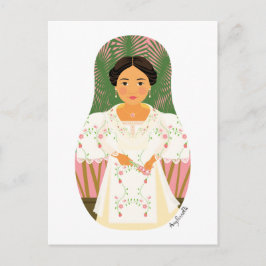 Filipina Matryoshka Postcard Vykort