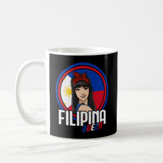 Filipina Queen Filipino Flagga Filippinerna Pilipi Kaffemugg