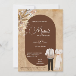 Filipiniana Theme Birthday Bjud Filippinerna Inbjudningar