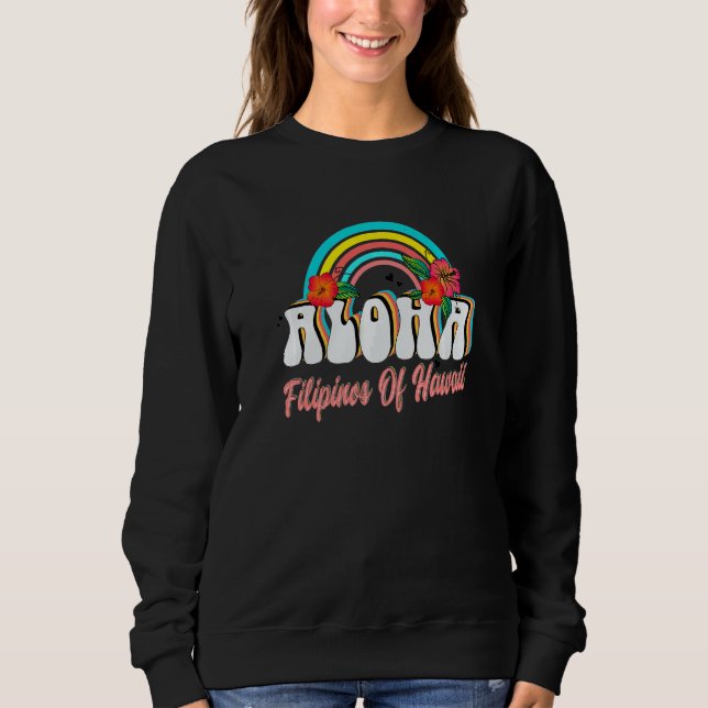 Filipino American Aloha Hawaiian Greeting Or Parti T Shirt (Framsida)