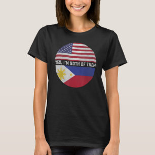 Filipino American Filippinerna Flaggor Women Manar T Shirt