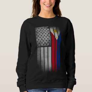 Filipino American Flagga Filipino Flagga T Shirt
