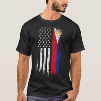 Filipino American Flagga Hoodie - Pridet Filippine T Shirt