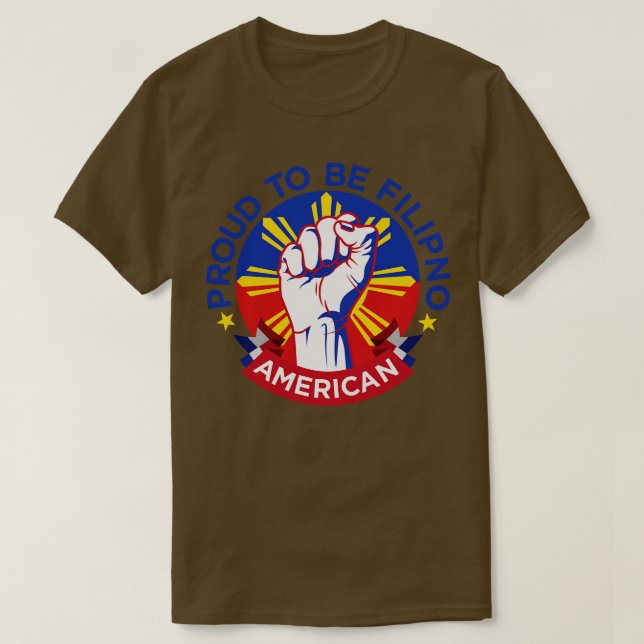 Filipino American Pride T Shirt (Design framsida)