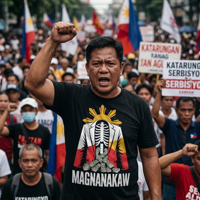 Filipino Anti Marcos Protest Korruption T-shirt (Skapare uppladdad)
