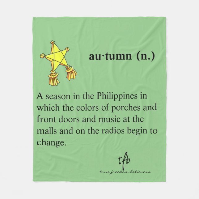 Filipino Autumn Fleecefilt (Framsidan)