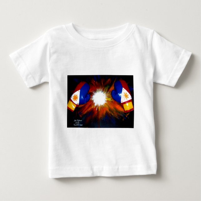 FILIPINO BOXER - BOXING PRIDE AV FILIPPINERNA TEE SHIRT (Framsida)