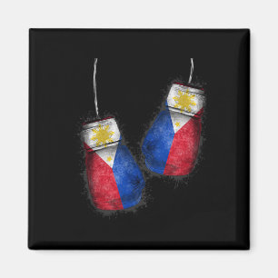 Filipino Boxers Shirt Fläkt Flagga Glove Philippin Magnet