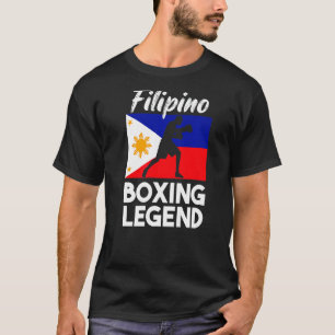 Filipino Boxing Philippine Flagga Boxing Pinoy T Shirt