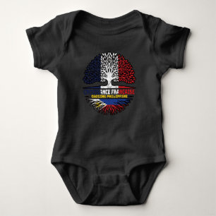 Filipino Filippinerna Fransk Frankrike Träd Roots T Shirt