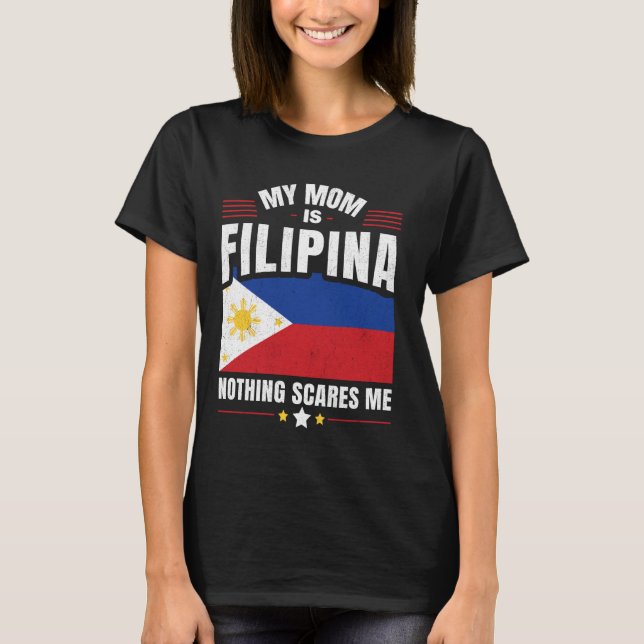 Filipino Filippinerna Min Mamma är FILIPINA Ingent T Shirt (Framsida)