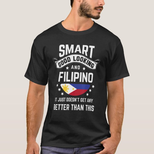Filipino Flagga Native Pride Filipino R T Shirt (Framsida)