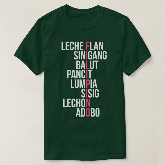 Filipino Food Pinoy Adobo T Shirt (Design framsida)