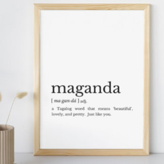 Filipino Gift Maganda Philippines Wall Art Poster