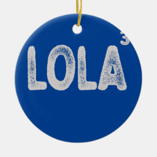 Filipino Grandma of Three Funny Lola Womens Julgransprydnad Keramik