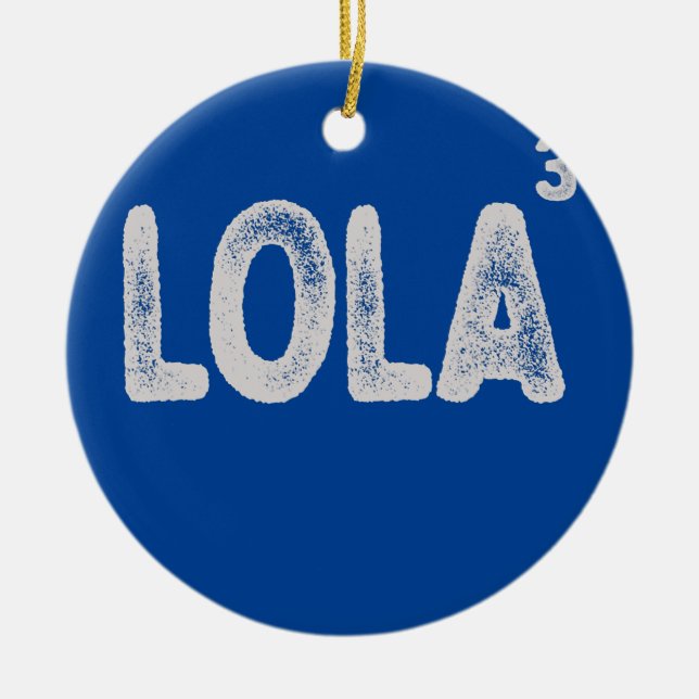 Filipino Grandma of Three Funny Lola Womens Julgransprydnad Keramik (Framsidan)