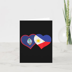 Filipino Guam Hjärta Pinoy Chamorro Filippinerna G Kort