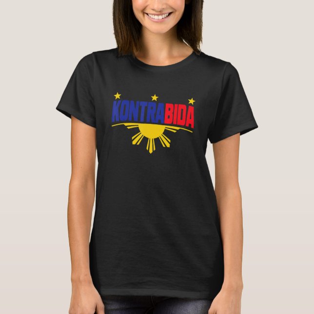 Filipino Kontrabida är en Pinoy Pinay Filippinerna T Shirt (Framsida)